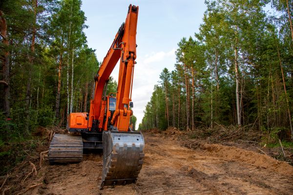 Backhoe Land Clearing in Bozeman